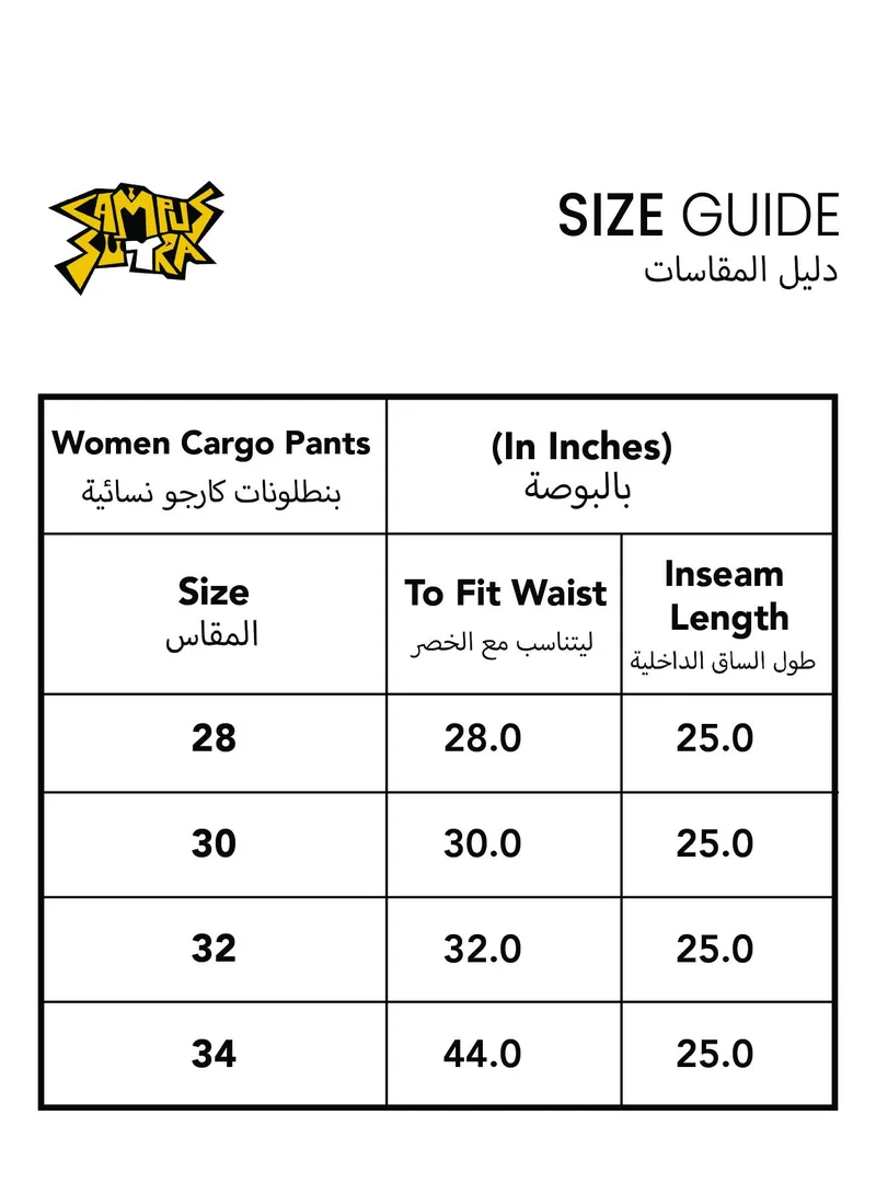 Pinacolada  Women's Chalk White Solid Cargo Trousers For Casual Wear | 7 Pockets | Regular Fit | Button Closure | Cargo Pants Crafted With Comfort Fit For Everyday Wear for Women | Best Price UAE